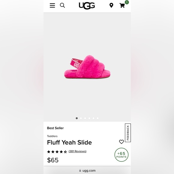 Ugg Toddlers size 11
Fluff Yeah Slide - Picture 1 of 6